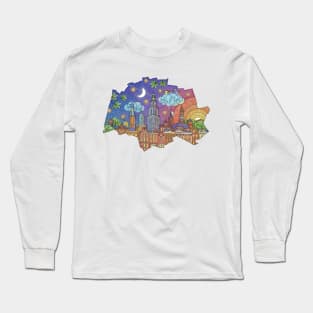 Groningen (colour version) Long Sleeve T-Shirt